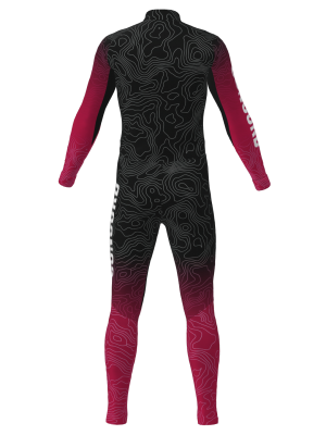 Podiumwear Unisex Silver Two-Piece Race Suit