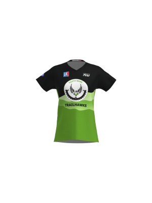 Podiumwear Women's Silver Short Sleeve MTB Jersey - NEW FABRIC 2025!