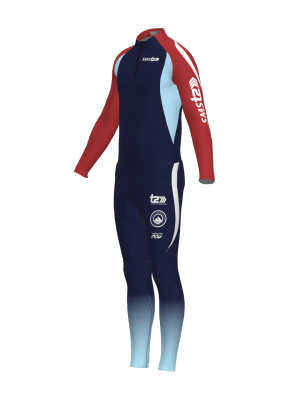 Podiumwear Unisex Gold Two-Piece Race Suit