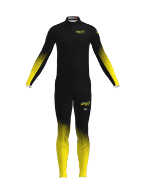 Podiumwear Unisex Gold Two-Piece Race Suit