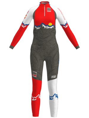 Podiumwear Women's Gold Two-Piece Race Suit