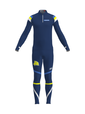 Podiumwear Unisex Gold Two-Piece Race Suit