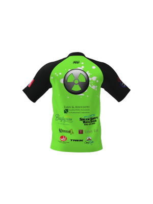 Podiumwear Men's Silver Short Sleeve MTB Jersey - New Fabric 2025!