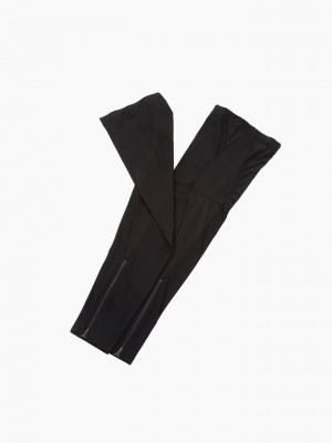 Podiumwear Dyed Black Legwarmers