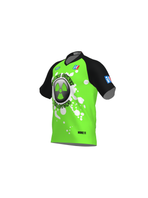 Podiumwear Men's Silver Short Sleeve MTB Jersey - New Fabric 2025!