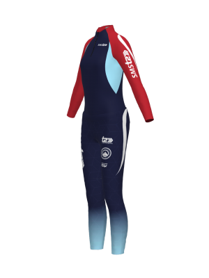 Podiumwear Women's Gold Two-Piece Race Suit