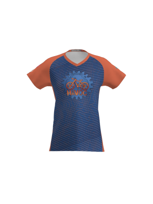 Podiumwear Women's Silver Short Sleeve MTB Jersey - NEW FABRIC 2025!