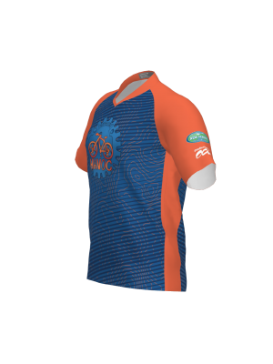 Podiumwear Men's Silver Short Sleeve MTB Jersey - New Fabric 2025!
