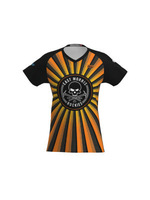 Podiumwear Women's Silver Short Sleeve MTB Jersey - NEW FABRIC 2025!