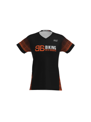 Podiumwear Women's Silver Short Sleeve MTB Jersey - NEW FABRIC 2025!