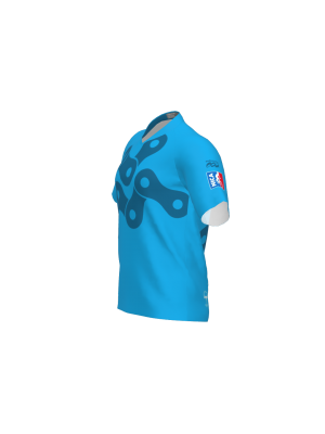 Podiumwear Men's Silver Short Sleeve MTB Jersey - New Fabric 2025!