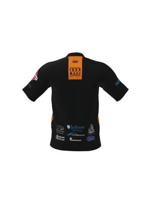 Podiumwear Men's Silver Short Sleeve MTB Jersey - New Fabric 2025!