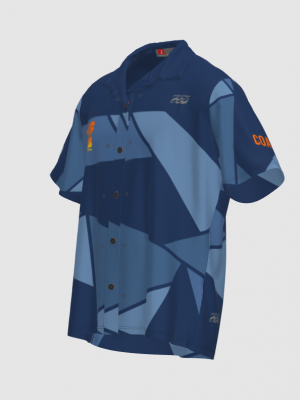 Podiumwear NEW for 2025!  Ripstock Fabric Crew Shirt with Buttons