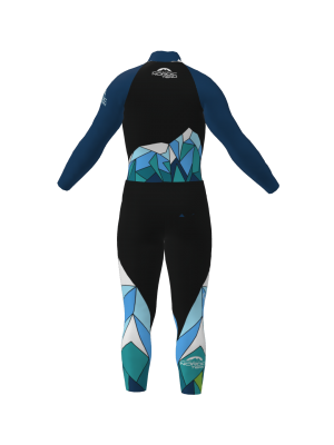 Podiumwear Nordic Child's Two-Piece Race Suit (Nordic Skiing) Back View