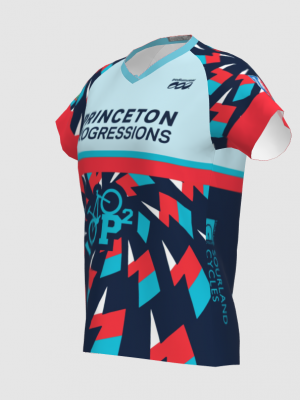 Podiumwear Women's Silver Short Sleeve MTB Jersey - NEW FABRIC 2025!