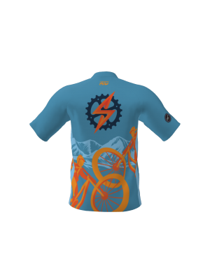 Podiumwear Men's Silver Short Sleeve MTB Jersey - New Fabric 2025!