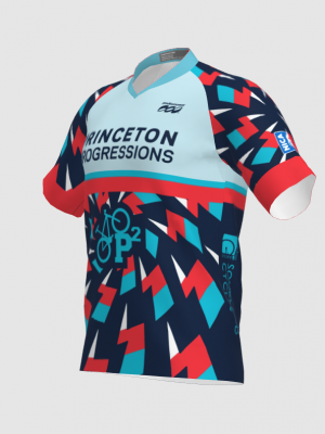 Podiumwear Men's Silver Short Sleeve MTB Jersey - New Fabric 2025!