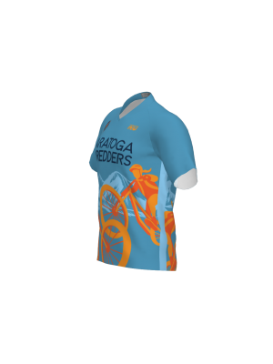 Podiumwear Men's Silver Short Sleeve MTB Jersey - New Fabric 2025!