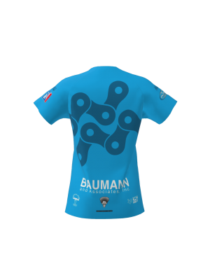 Podiumwear Women's Silver Short Sleeve MTB Jersey - NEW FABRIC 2025!
