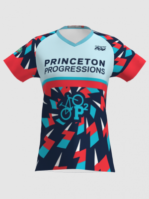 Podiumwear Women's Silver Short Sleeve MTB Jersey - NEW FABRIC 2025!