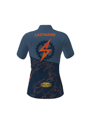 Podiumwear Women's Gold Full Zip Jersey