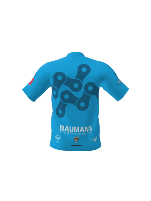 Podiumwear Men's Silver Short Sleeve MTB Jersey - New Fabric 2025!