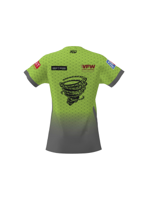 Podiumwear Women's Silver Short Sleeve MTB Jersey - NEW FABRIC 2025!