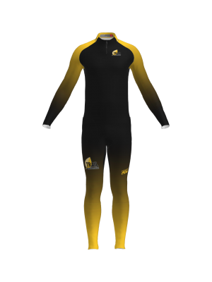 Podiumwear Unisex Gold Two-Piece Race Suit