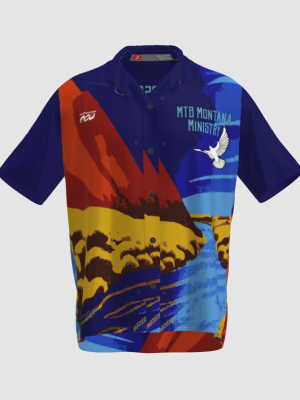 Podiumwear NEW for 2025!  Ripstock Fabric Crew Shirt with Buttons