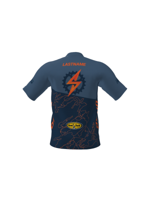 Podiumwear Men's Silver Short Sleeve MTB Jersey - New Fabric 2025!