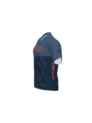Podiumwear Men's Silver Short Sleeve MTB Jersey - New Fabric 2025!