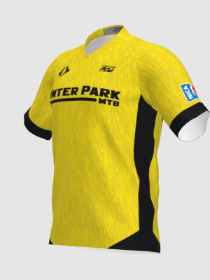 Podiumwear Men's Silver Short Sleeve MTB Jersey - New Fabric 2025!