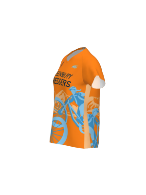 Podiumwear Women's Silver Short Sleeve MTB Jersey - NEW FABRIC 2025!