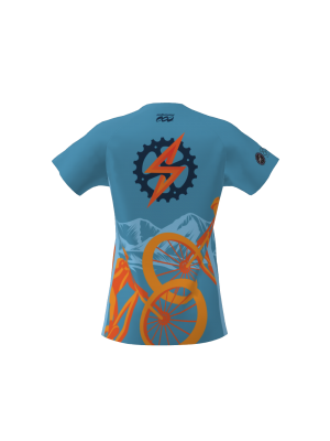 Podiumwear Women's Silver Short Sleeve MTB Jersey - NEW FABRIC 2025!