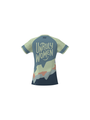 Podiumwear Women's Silver Short Sleeve MTB Jersey - NEW FABRIC 2025!
