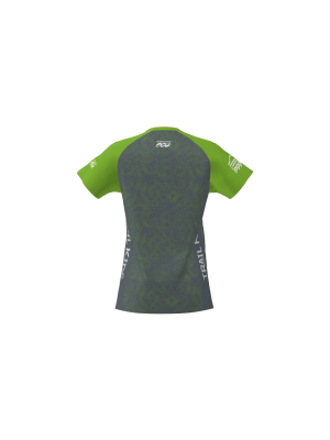 Podiumwear Women's Silver Short Sleeve MTB Jersey - NEW FABRIC 2025!