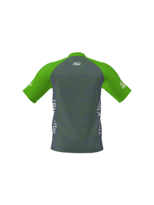 Podiumwear Men's Silver Short Sleeve MTB Jersey - New Fabric 2025!