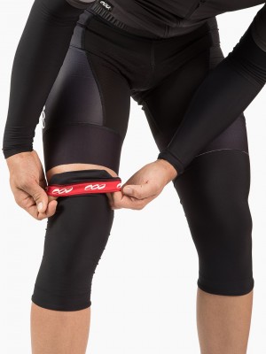 Podiumwear Dyed Black Kneewarmers