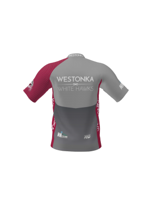 Podiumwear Men's Silver Short Sleeve MTB Jersey - New Fabric 2025!