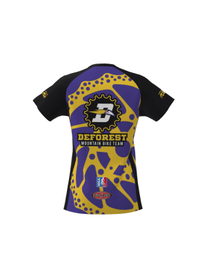 Podiumwear Women's Silver Short Sleeve MTB Jersey - NEW FABRIC 2025!