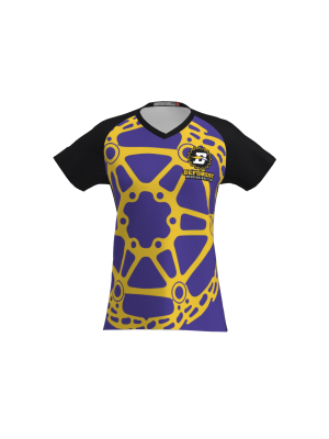 Podiumwear Women's Silver Short Sleeve MTB Jersey - NEW FABRIC 2025!