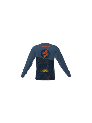 Podiumwear Unisex Silver Long Sleeve Tech Tee - New Fabric 2025!