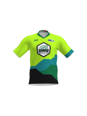 Podiumwear Men's Silver Short Sleeve MTB Jersey - New Fabric 2025!