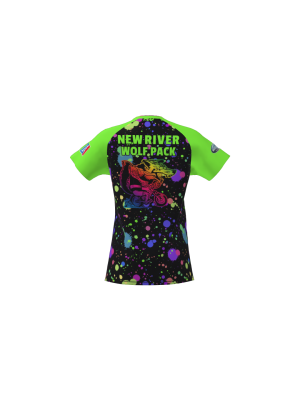 Podiumwear Women's Silver Short Sleeve MTB Jersey - NEW FABRIC 2025!