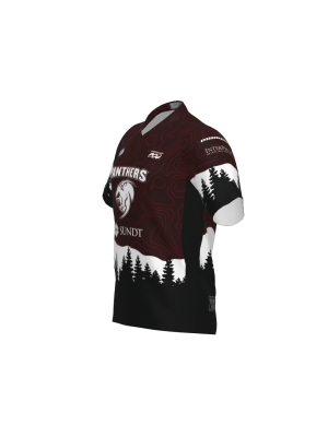 Podiumwear Men's Silver Short Sleeve MTB Jersey - New Fabric 2025!
