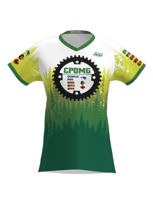 Podiumwear Women's Silver Short Sleeve MTB Jersey - NEW FABRIC 2025!