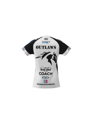 Podiumwear Women's Silver Short Sleeve MTB Jersey - NEW FABRIC 2025!