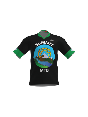Podiumwear Men's Silver Short Sleeve MTB Jersey - New Fabric 2025!