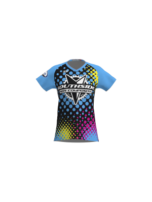 Podiumwear Women's Silver Short Sleeve MTB Jersey - NEW FABRIC 2025!