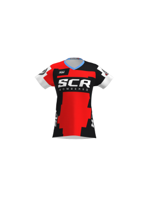 Podiumwear Women's Silver Short Sleeve MTB Jersey - NEW FABRIC 2025!